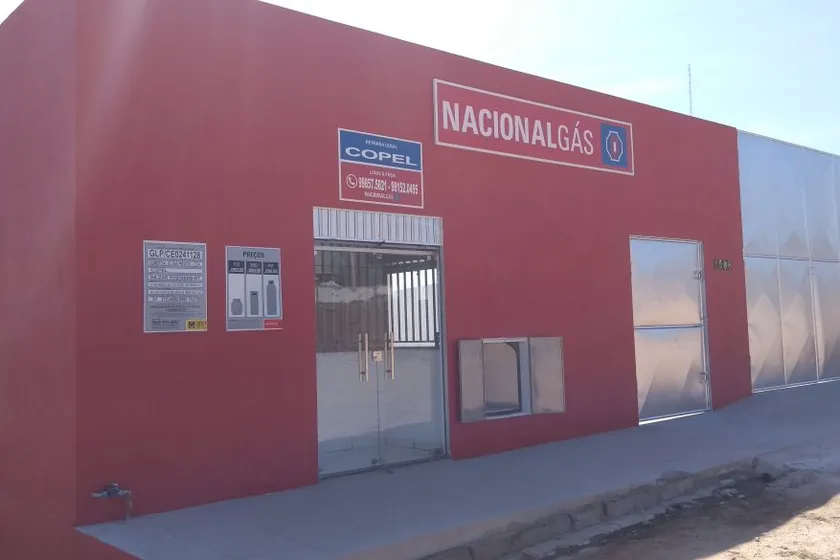 Fachada da revenda Copel Gás Nacional Gás em Solonópole